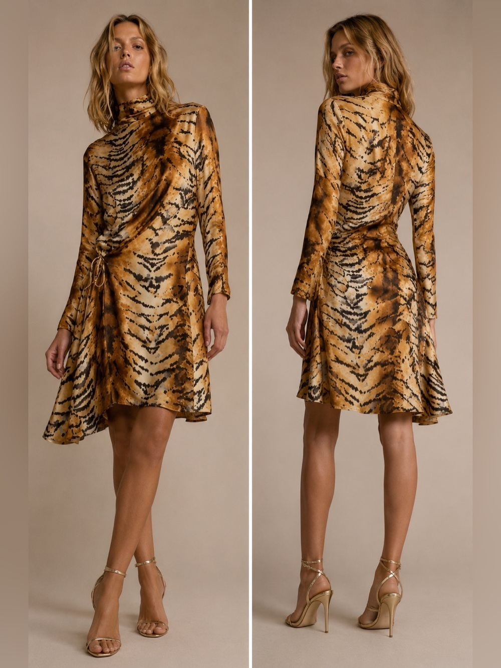 🐯 ZARA Woman Animal Print Dress | Size XS | NWT
